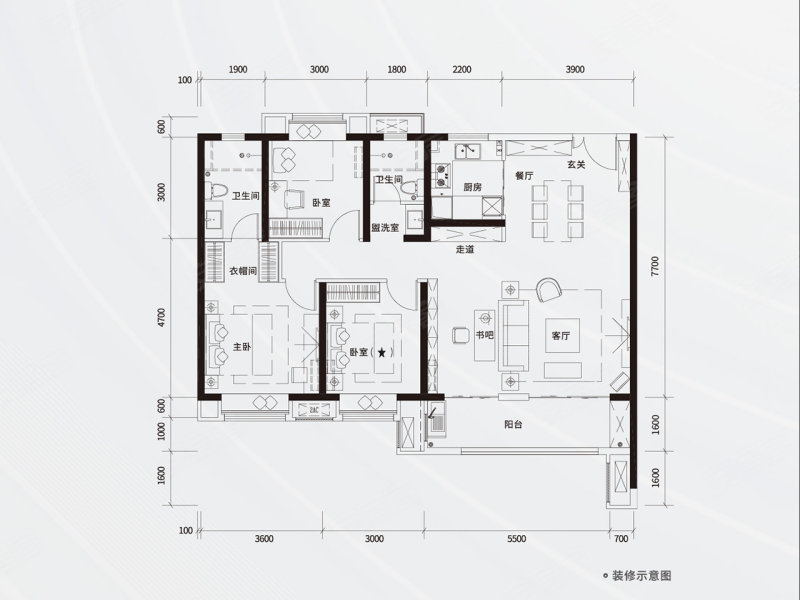 保利城七期云廷(新房)3室2厅2卫140㎡南北224万