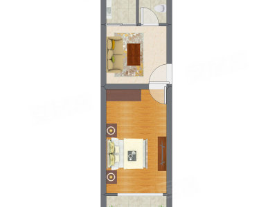 1室1厅 40.28平米