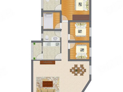 4室2厅 112.70平米