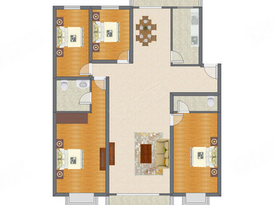 4室2厅 188.89平米