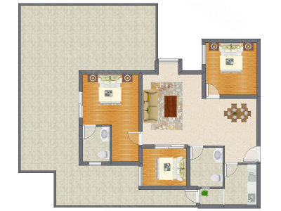 3室2厅 112.73平米