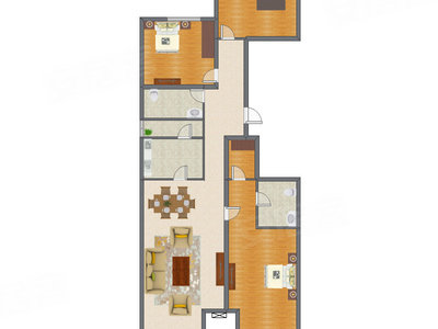 3室2厅 199.76平米