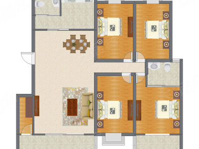 4室2厅 163.18平米