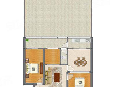 2室2厅 65.10平米