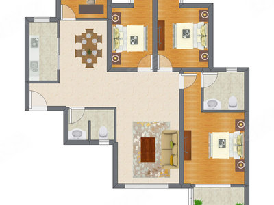 4室2厅 145.89平米