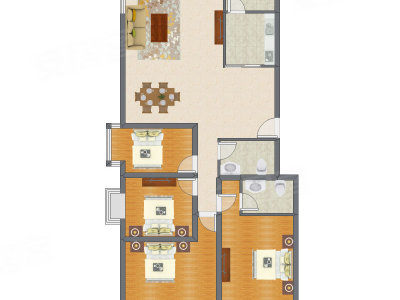 4室2厅 130.38平米