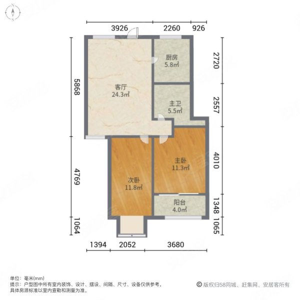 泰安良辰美景户型图图片