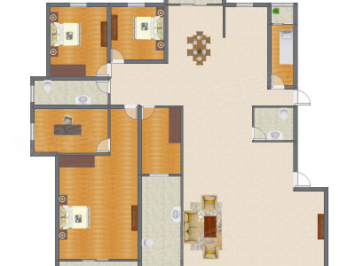 5室2厅 255.92平米