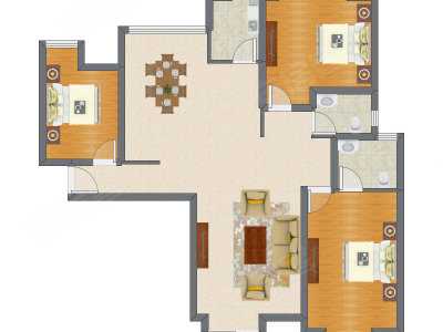 3室2厅 119.15平米