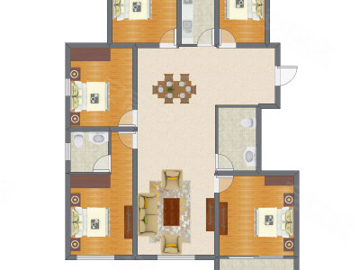 5室2厅 112.78平米
