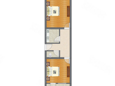 2室1厅 65.85平米