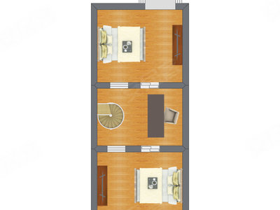 2室2厅 47.00平米户型图