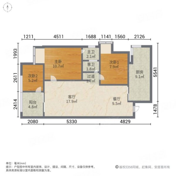 长寿凤城华府户型图图片