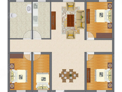 4室2厅 97.94平米
