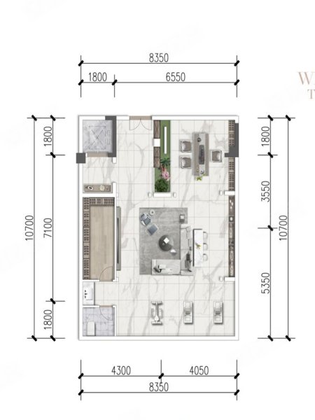 7万 下叠底跃花园上叠屋顶花园,爱情玺樾万璟二手房,680万,4室2厅,3卫