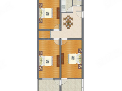 3室1厅 96.18平米