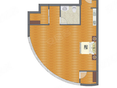 1室0厅 73.00平米户型图