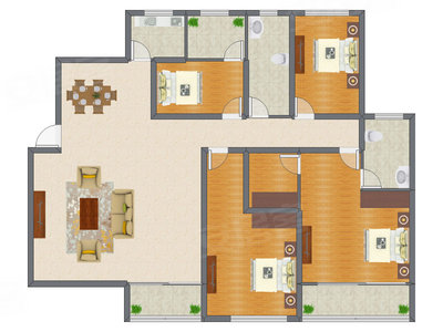 4室2厅 155.19平米