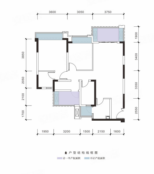 渠县科华君悦湾户型图图片