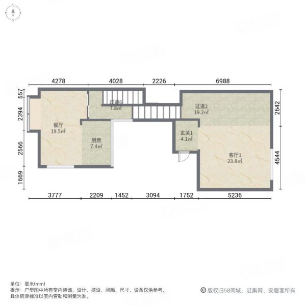 三利宅院白云渡5室3厅4卫345㎡南北780万