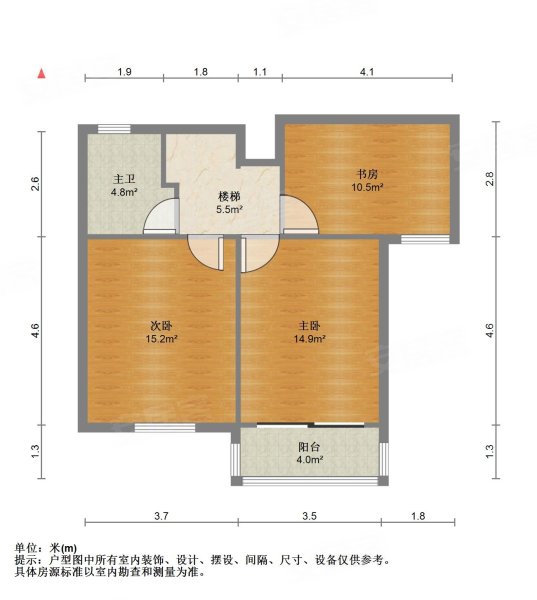 风顺里3室2厅2卫97.26㎡南北133万