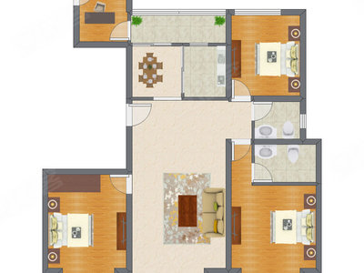 4室2厅 140.50平米