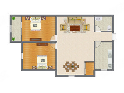 2室2厅 152.98平米
