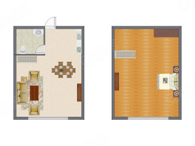 1室2厅 38.11平米