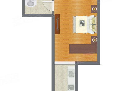 1室0厅 29.22平米