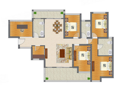 5室2厅 163.90平米