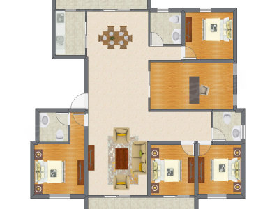 4室2厅 181.61平米