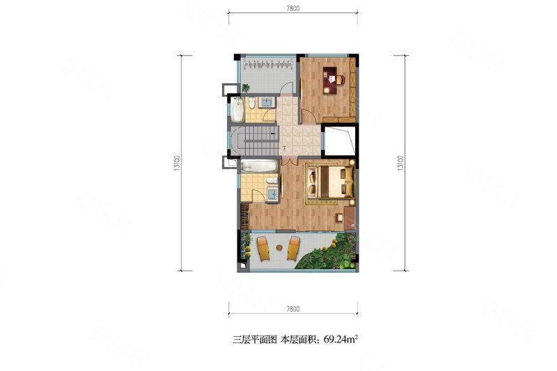 春秋印6室5厅6卫479㎡南北270万