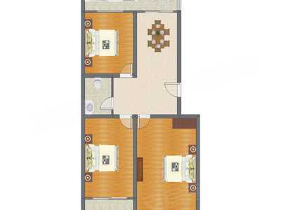 3室2厅 131.55平米