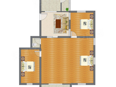 3室1厅 145.17平米