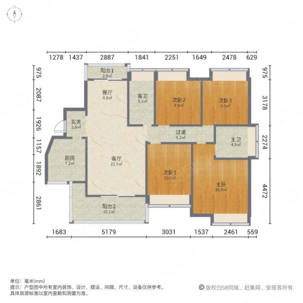 惠州梵高的花园户型图图片