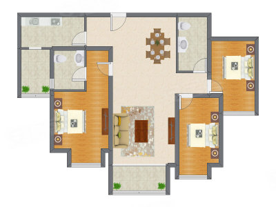 3室2厅 139.51平米