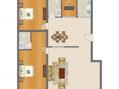 3室2厅 108.32平米