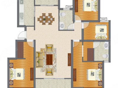 4室2厅 142.00平米