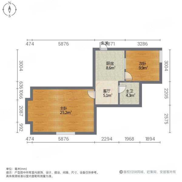 新立小区2室1厅1卫77㎡西南22万