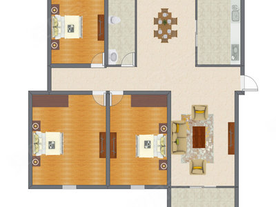 3室2厅 139.01平米