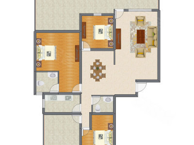 3室2厅 132.55平米