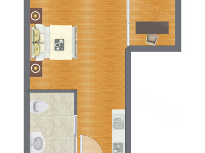 2室0厅 45.78平米