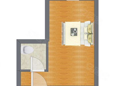 1室0厅 39.21平米