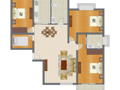 4室2厅 152.69平米