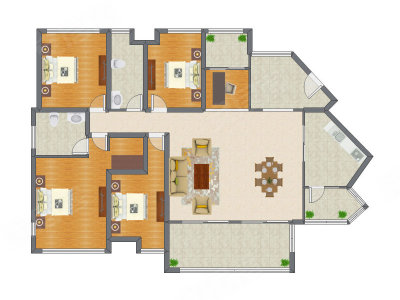 5室2厅 170.72平米