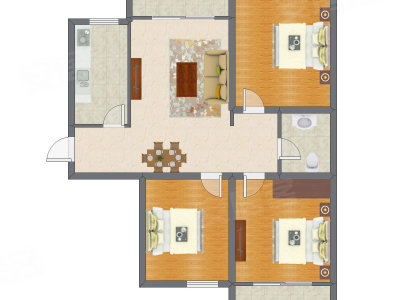 3室2厅 111.80平米