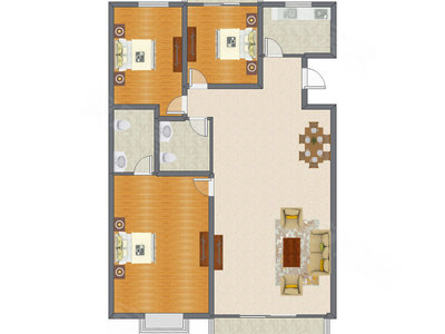 3室2厅 169.26平米