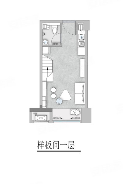 海信辽阳路7号(新房)1室1厅1卫44㎡南85万