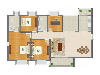 4室2厅 140.17平米
