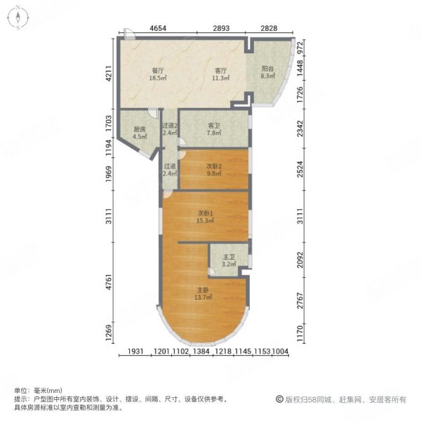 海湾花园户型图图片